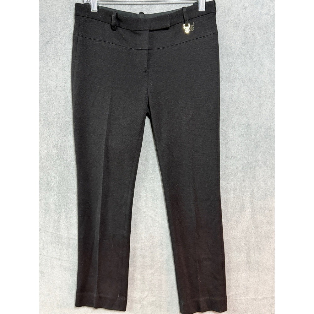 Tory Burch Women's Size 2 Black Wool Blend Straight Leg Dress Pants 25" Inseam